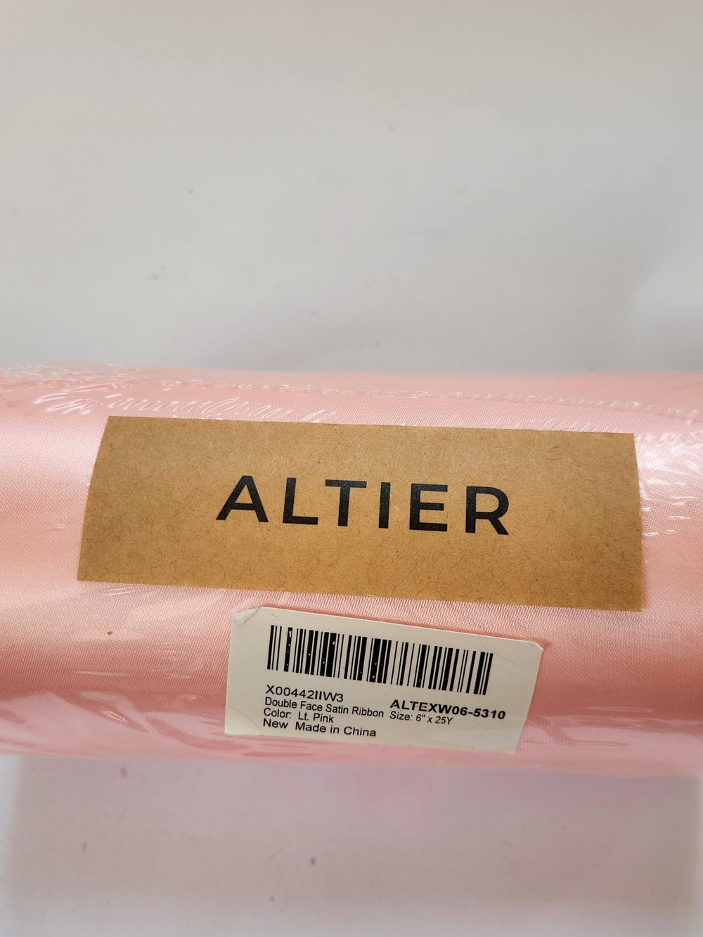 Pink Satin Ribbon Roll - Picture 3 of 7